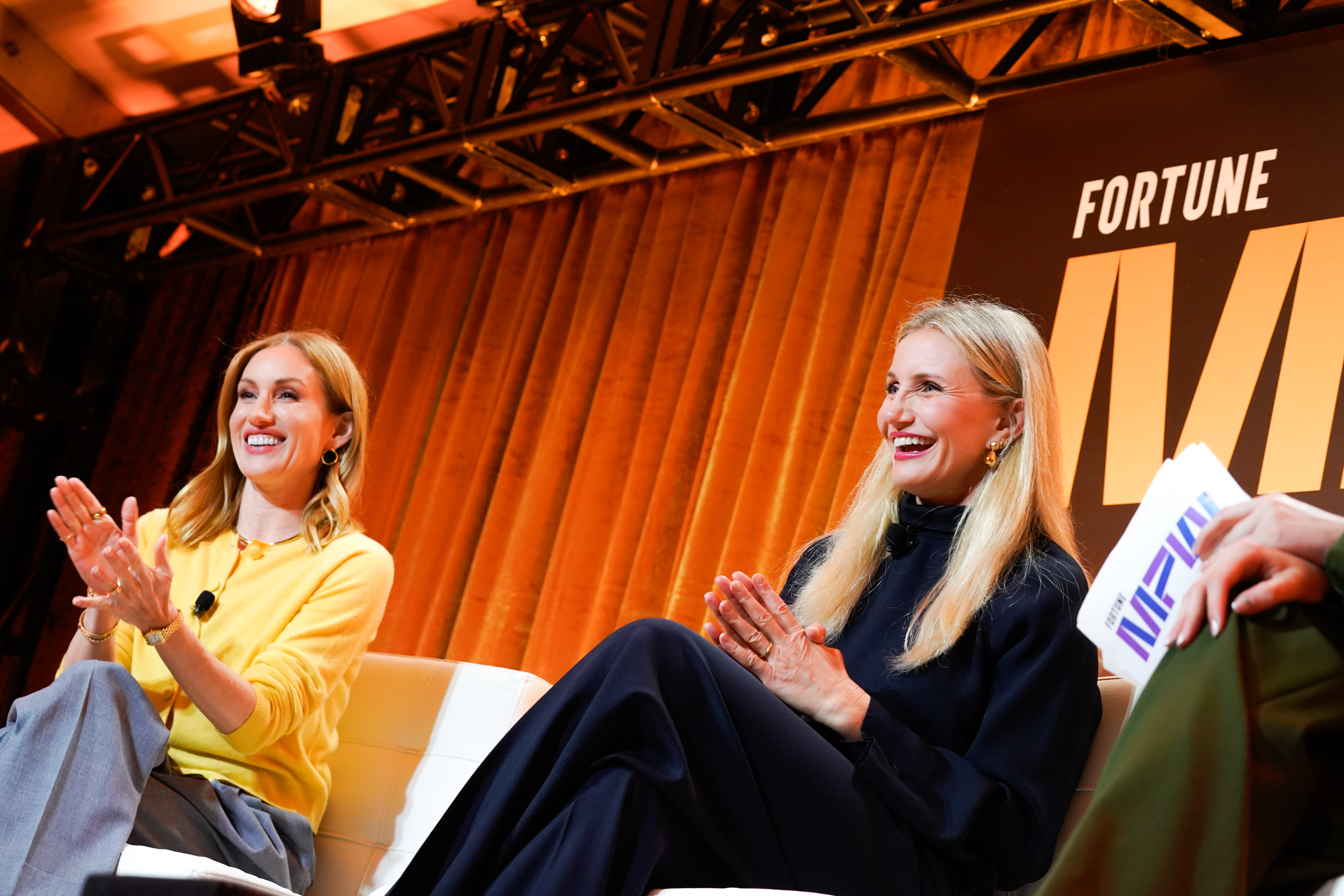 Katherine Power, Cameron Diaz et Emma Hinchliffe le 14 octobre 2024 à Laguna Niguel, Californie | Source : Getty Images