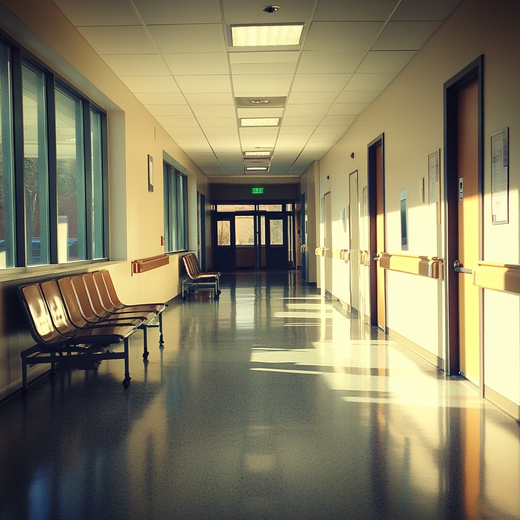 Un couloir dans un hôpital | Source : Midjourney