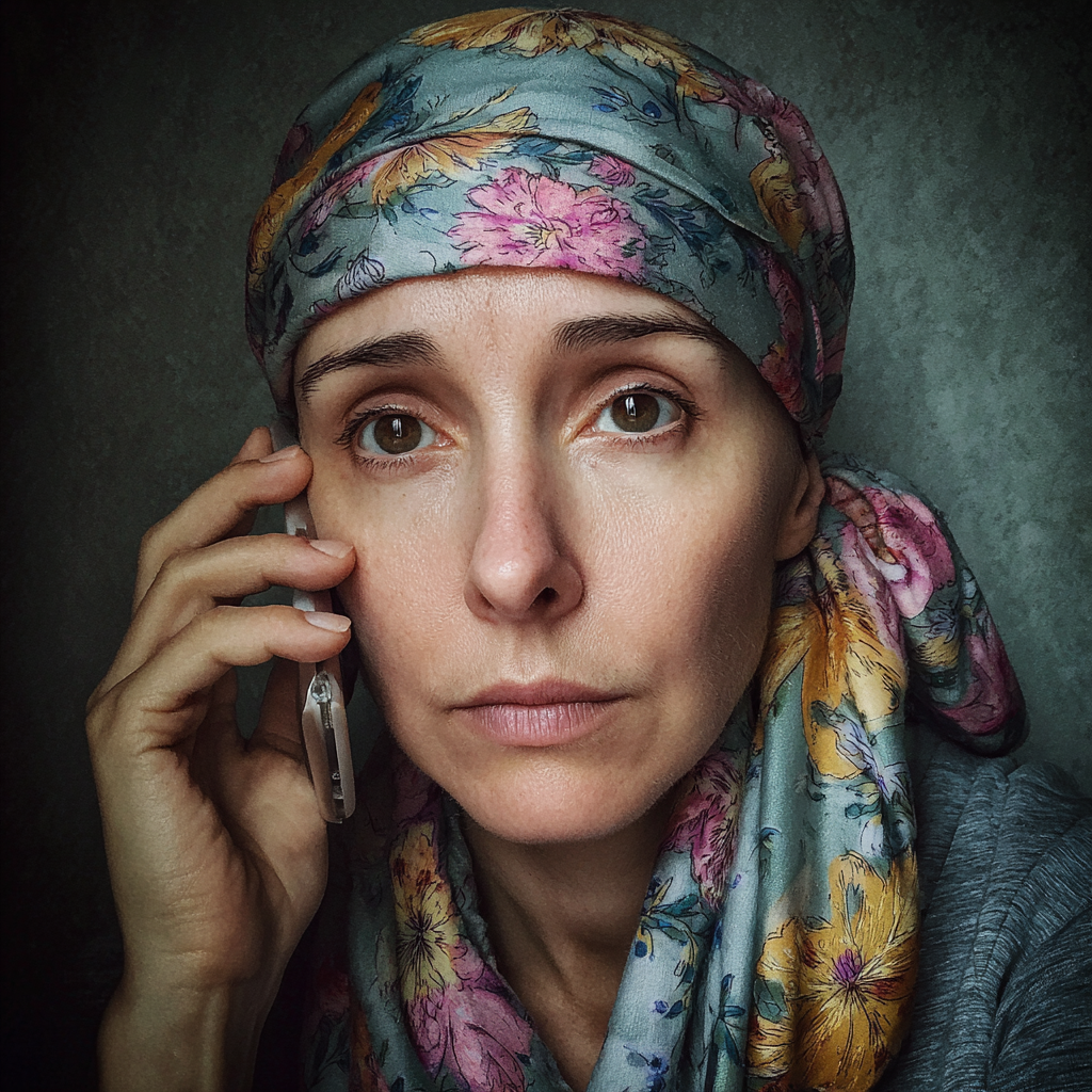 Une femme au téléphone | Source : Midjourney