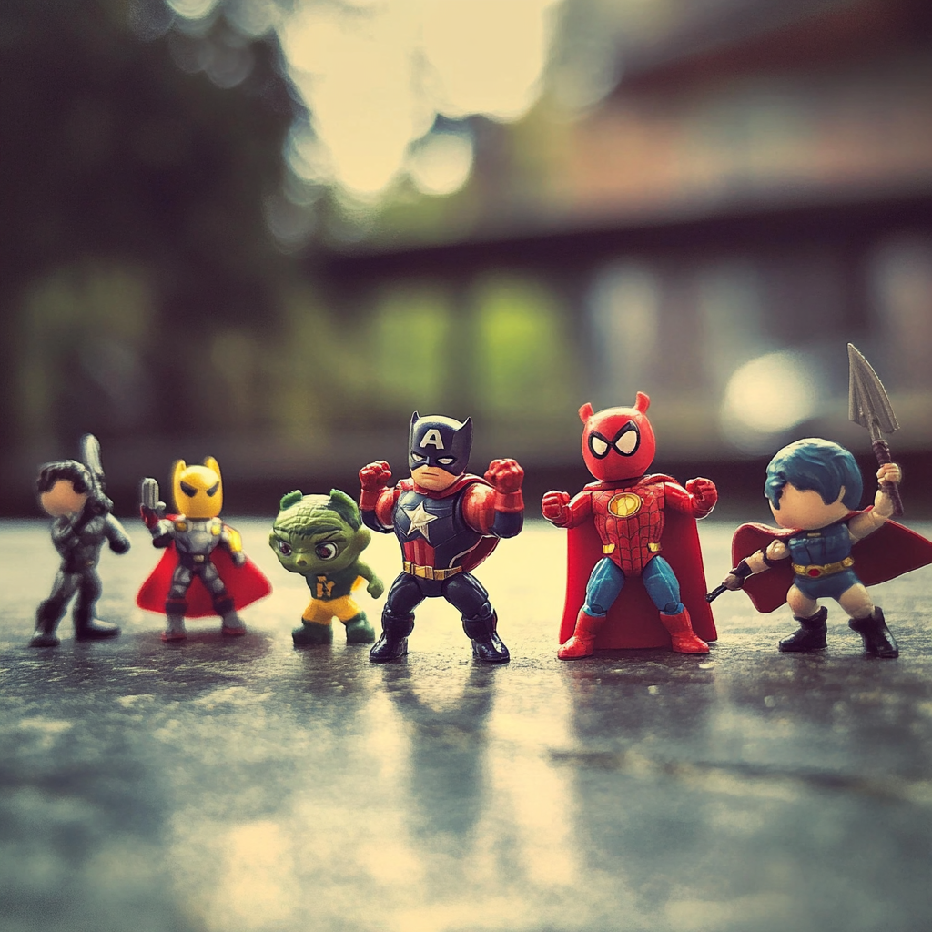 Figurines de super-héros | Source : Midjourney