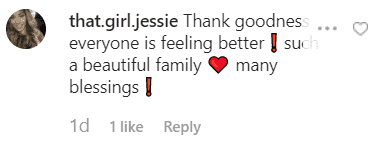  Commentaire d'un fan sur le post de Jessica Simpson. | Photo: Instagram.com/jessicasimpson