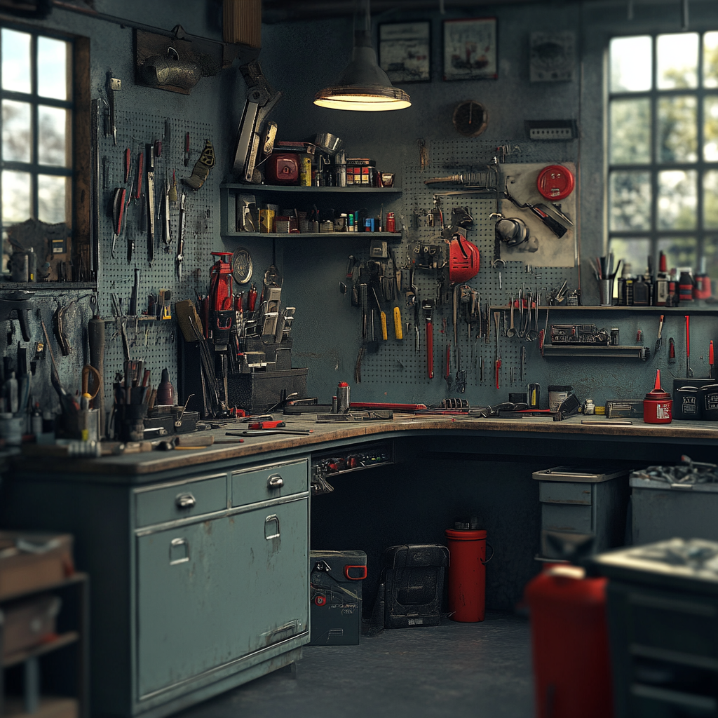 Des outils dans une remise | Source : Midjourney