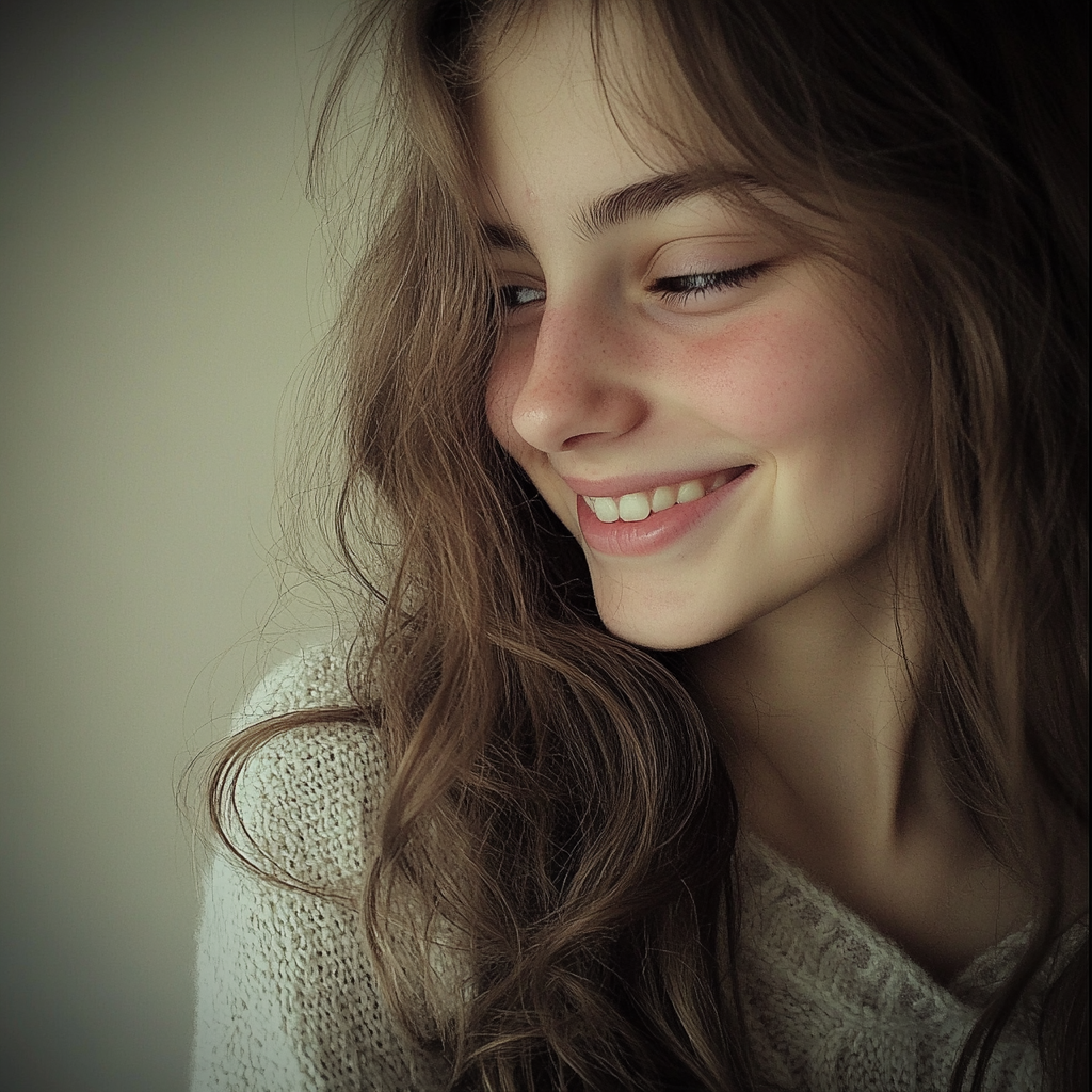 Une fille souriante | Source : Midjourney