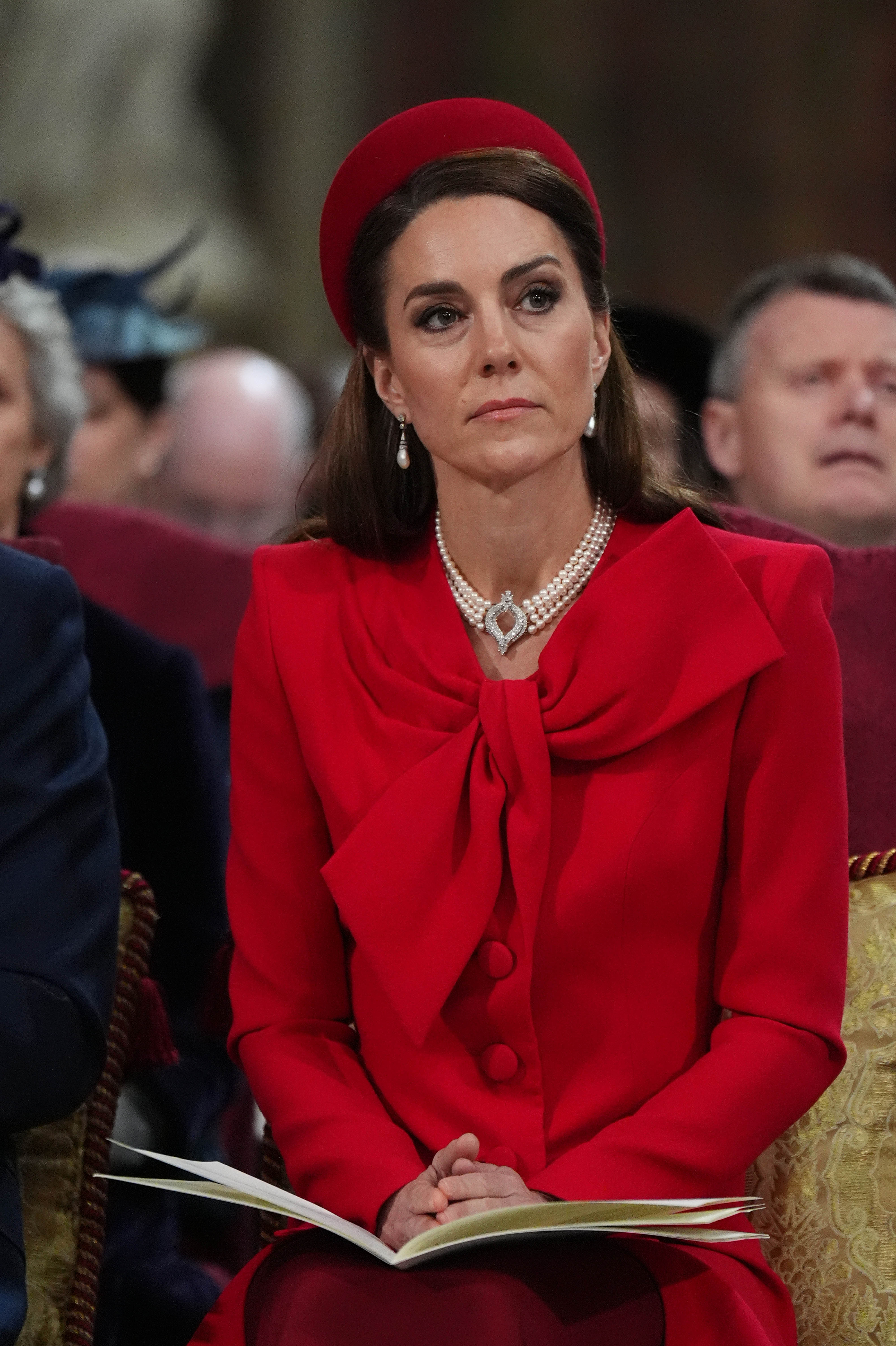 La princesse Catherine est photographiée lors du service de célébration de la Journée du Commonwealth à l'abbaye de Westminster, le 10 mars 2025, à Londres, en Angleterre | Source : Getty Images