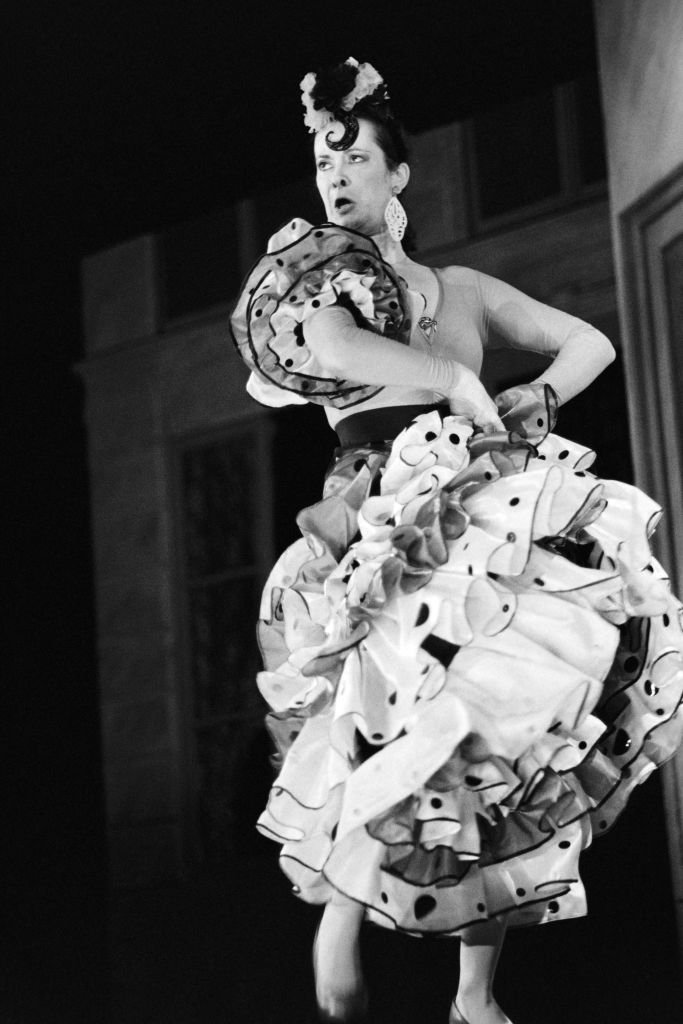 L'actrice française Dominique Lavanant en répétitions le 21 avril 1983 pour la pièce "Commissaire Nicole Bouton" à la Comédie des champs-Elysées de Paris. | Photo : Getty Images