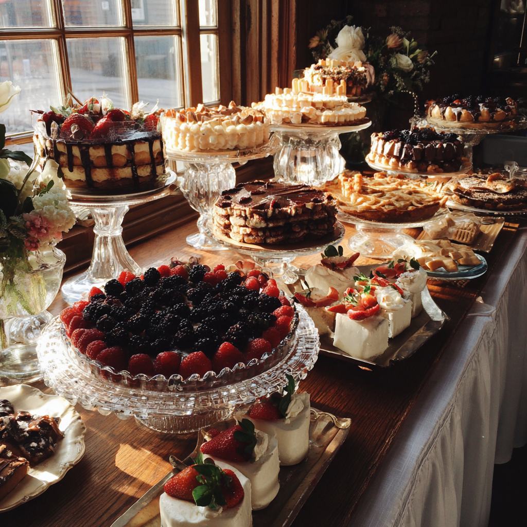 Une table de desserts lors d'un événement | Source : Midjourney