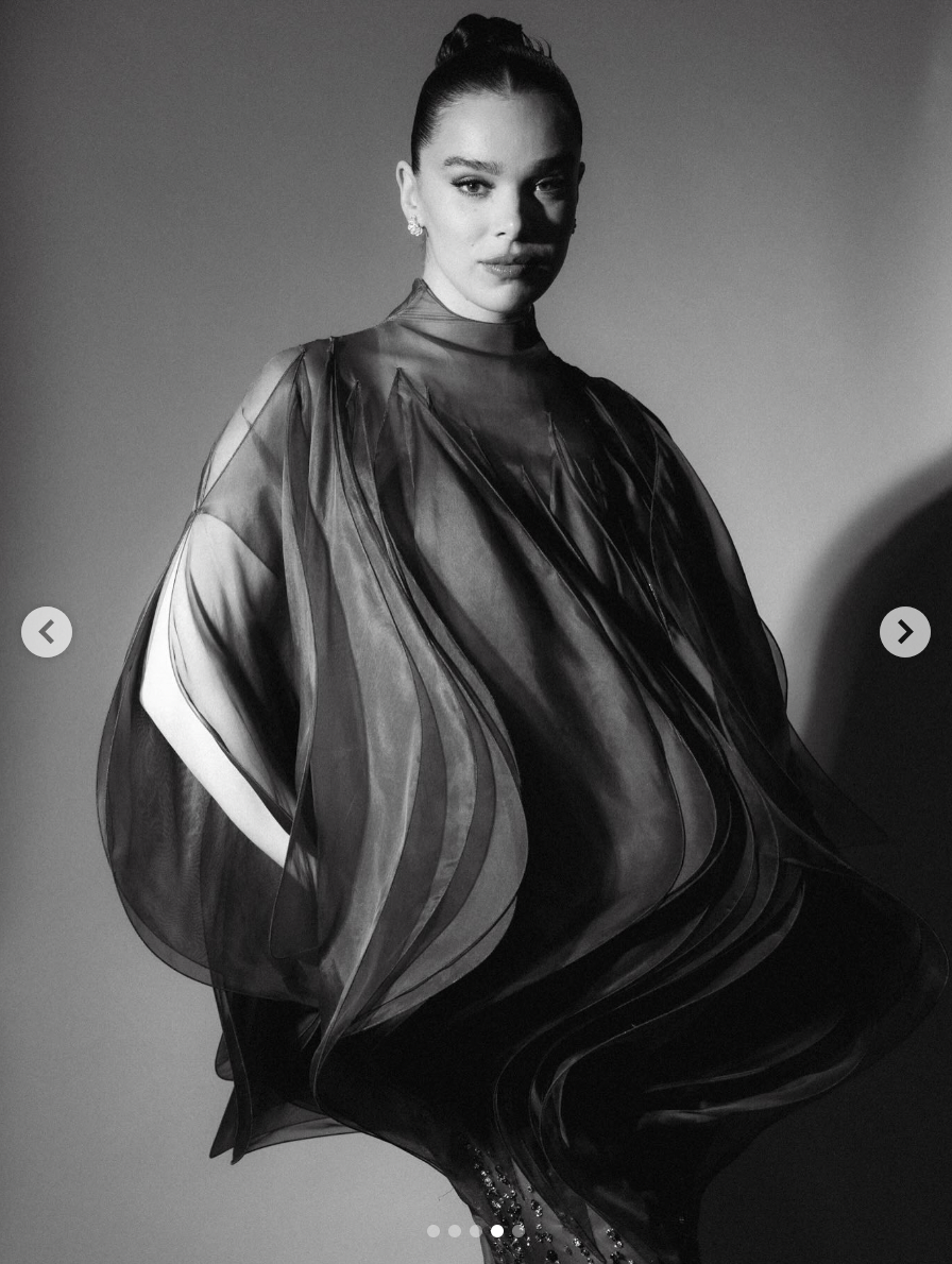 Hailee Steinfeld présentant sa robe aux Governor's Awards dans une publication datant de novembre 2025 | Source : instagram/haileesteinfeld