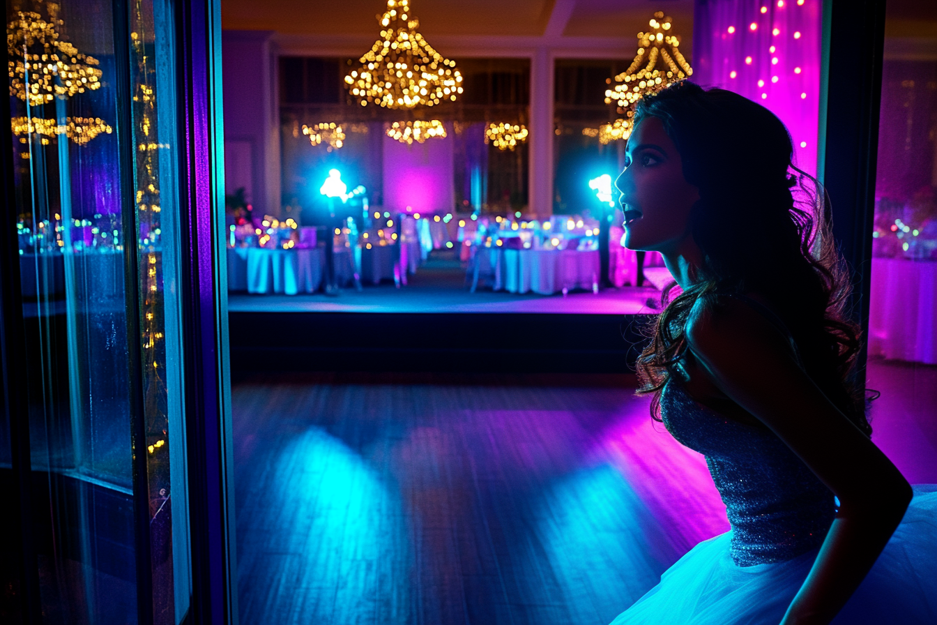 Une femme choquée regarde son reflet dans une fenêtre | Source : Midjourney