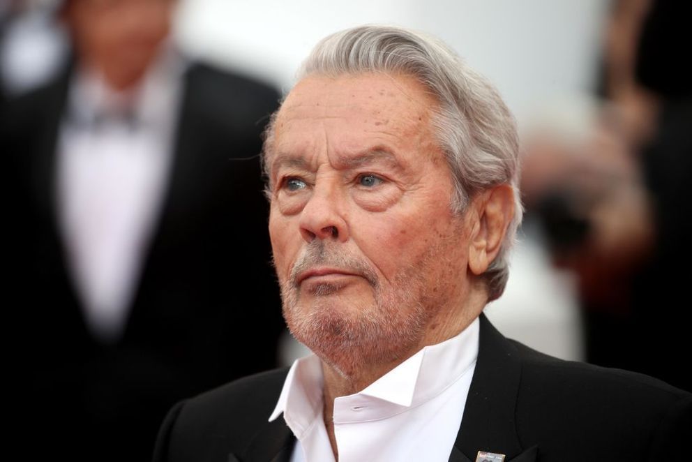 Alain Delon assiste à la projection de "Une Vie Cachée" lors de la 72e édition du Festival de Cannes le 19 mai 2019 à Cannes, en France. I Source : Getty Images