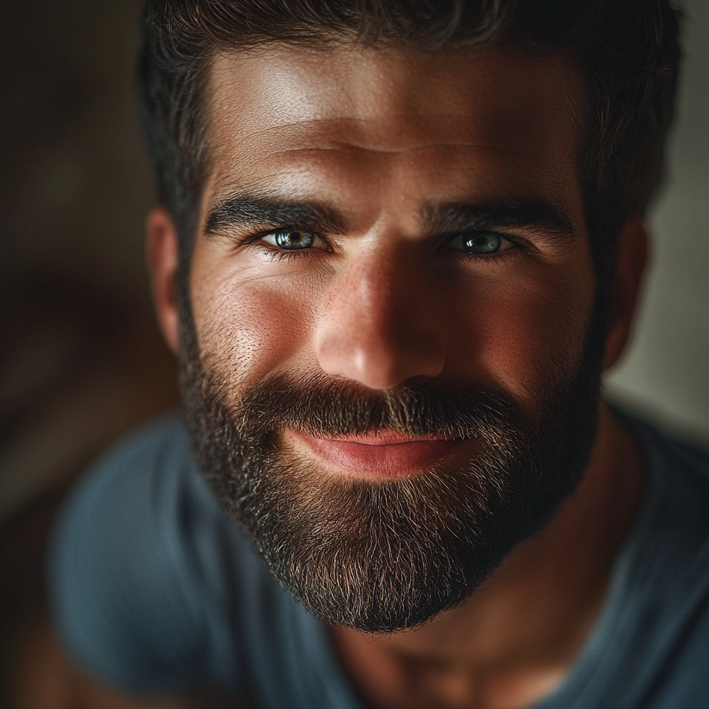 Un homme au sourire rusé | Source : Midjourney