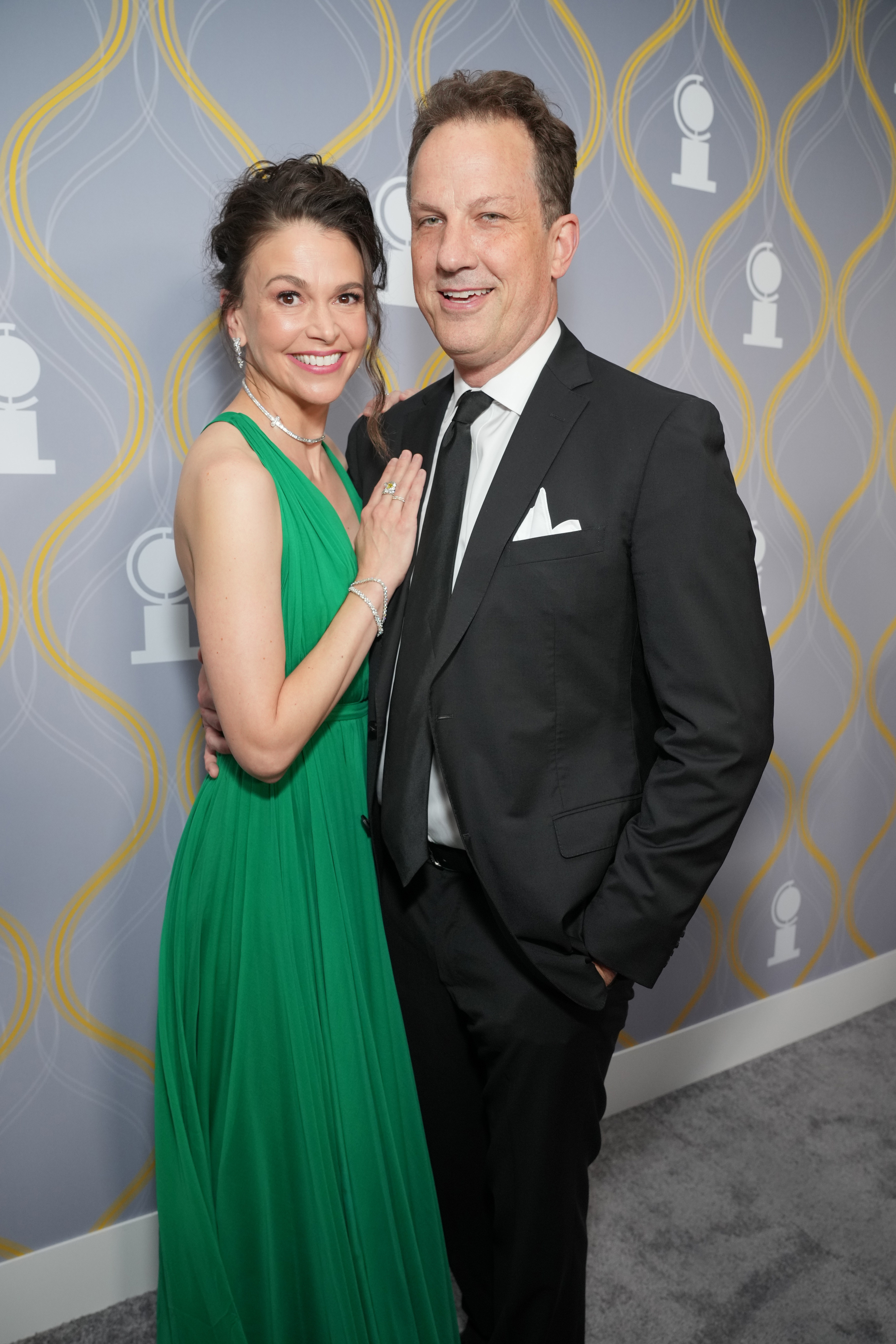 Sutton Foster et Ted Griffin assistent à la 75e cérémonie annuelle des Tony Awards au Radio City Music Hall de New York, le 12 juin 2022 | Source : Getty Images