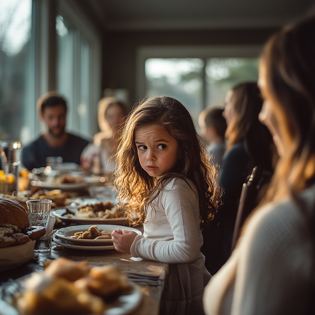 Une jeune fille agitée qui parle à sa mère | Source : Midjourney