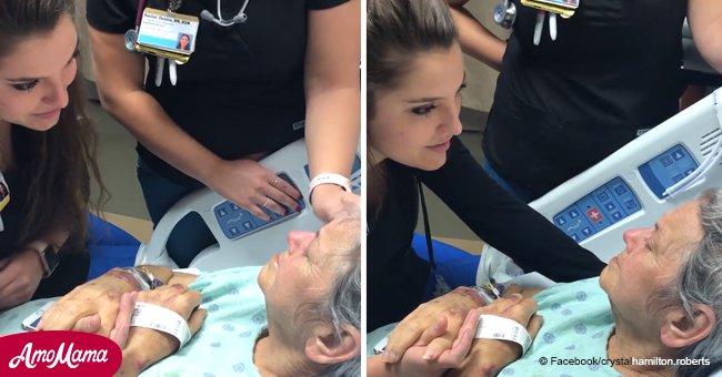 Voici la vidéo réconfortante de l'infirmière "ange" chantant pour le patient mourant