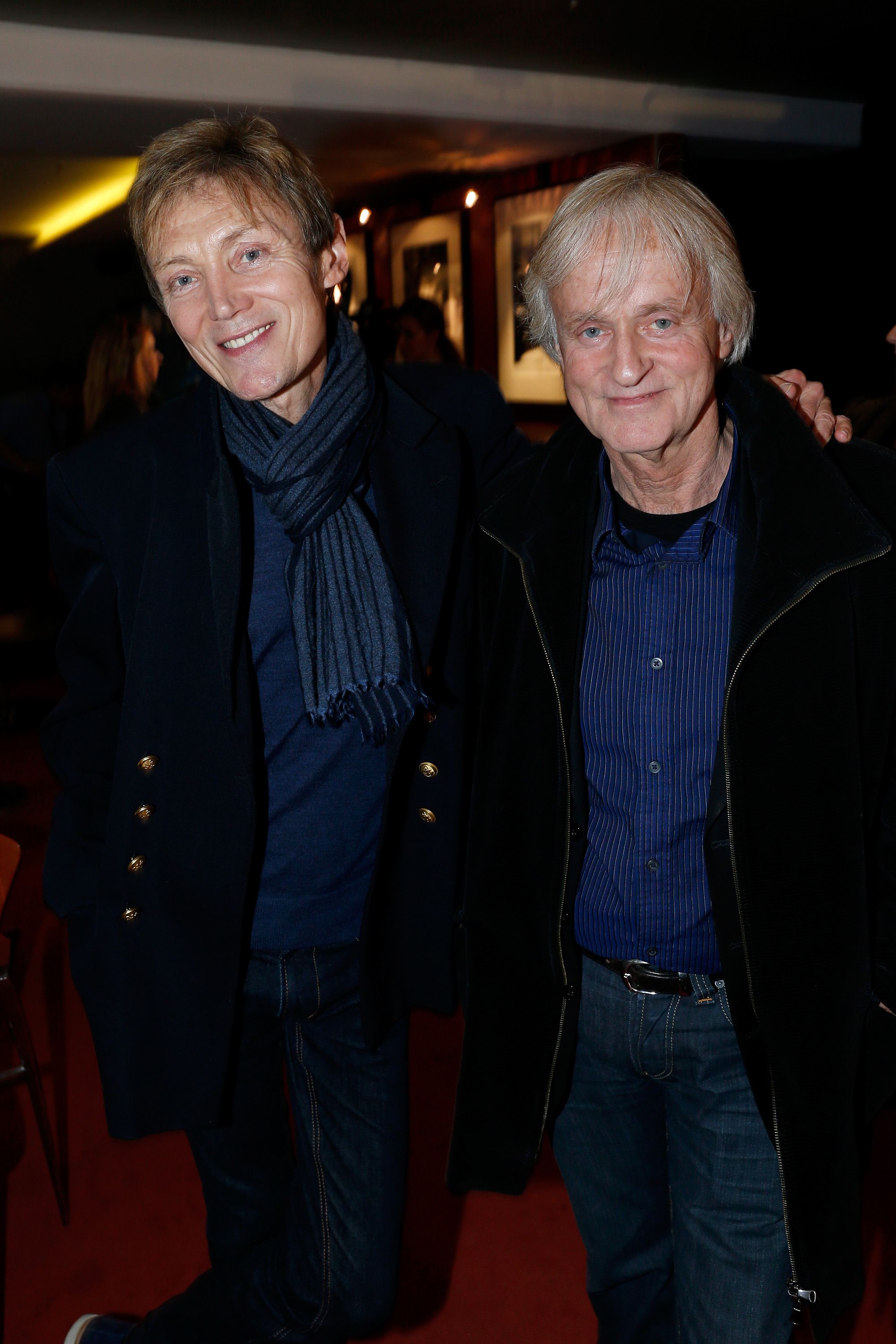 Le chanteur Dave et Patrick Loiseau à l'UGC Cine Cite des Halles le 25 mars 2013 à Paris, France. | Photo : Getty Images
