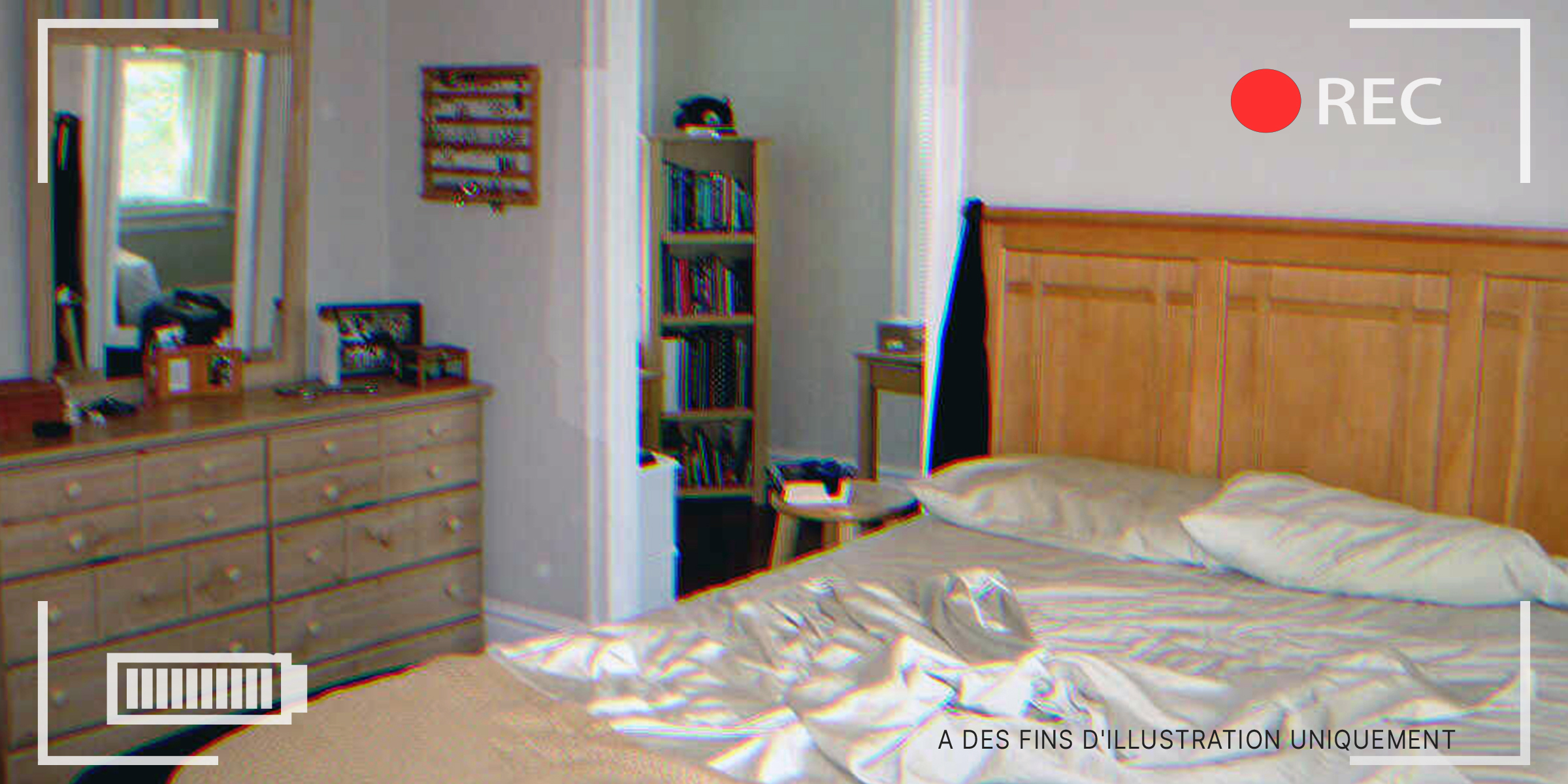 Une caméra de vidéosurveillance dans une chambre à coucher Source : flickr.com/TFDuesing/CC BY 2.0
