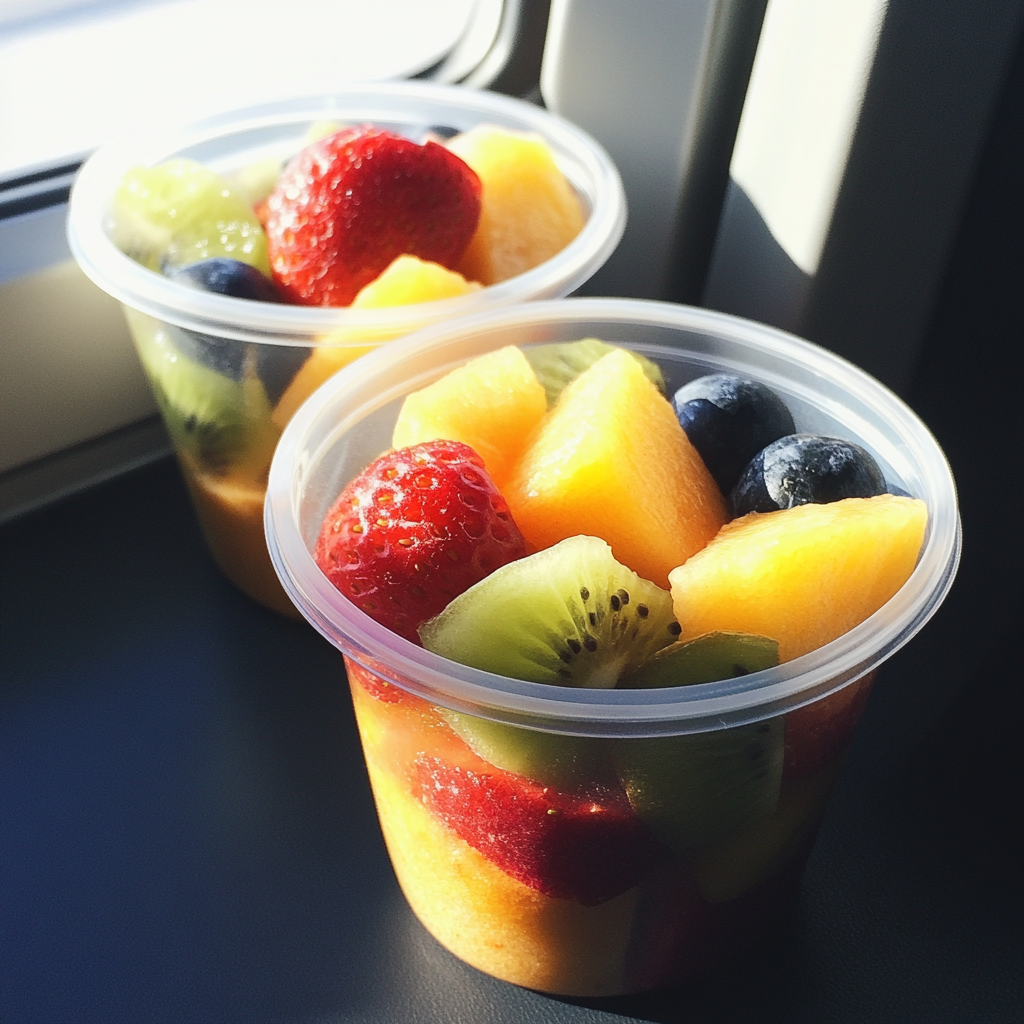 Des coupes de fruits dans un avion | Source : Midjourney