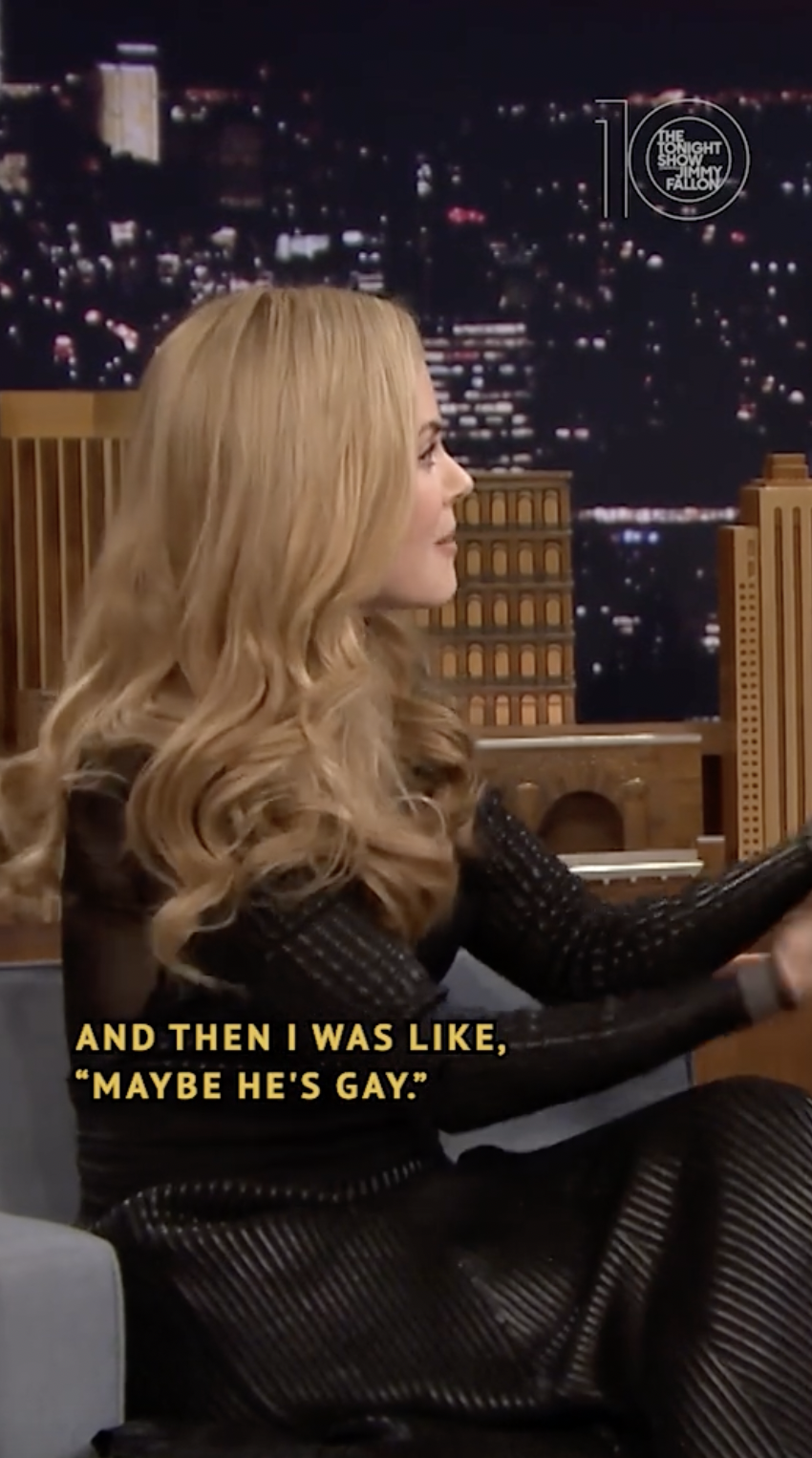 Nicole Kidman parle de son rendez-vous inoubliable avec un animateur de télévision, dans une vidéo TikTok, datée d'avril 2022 | Source : Tiktok/@fallontonight