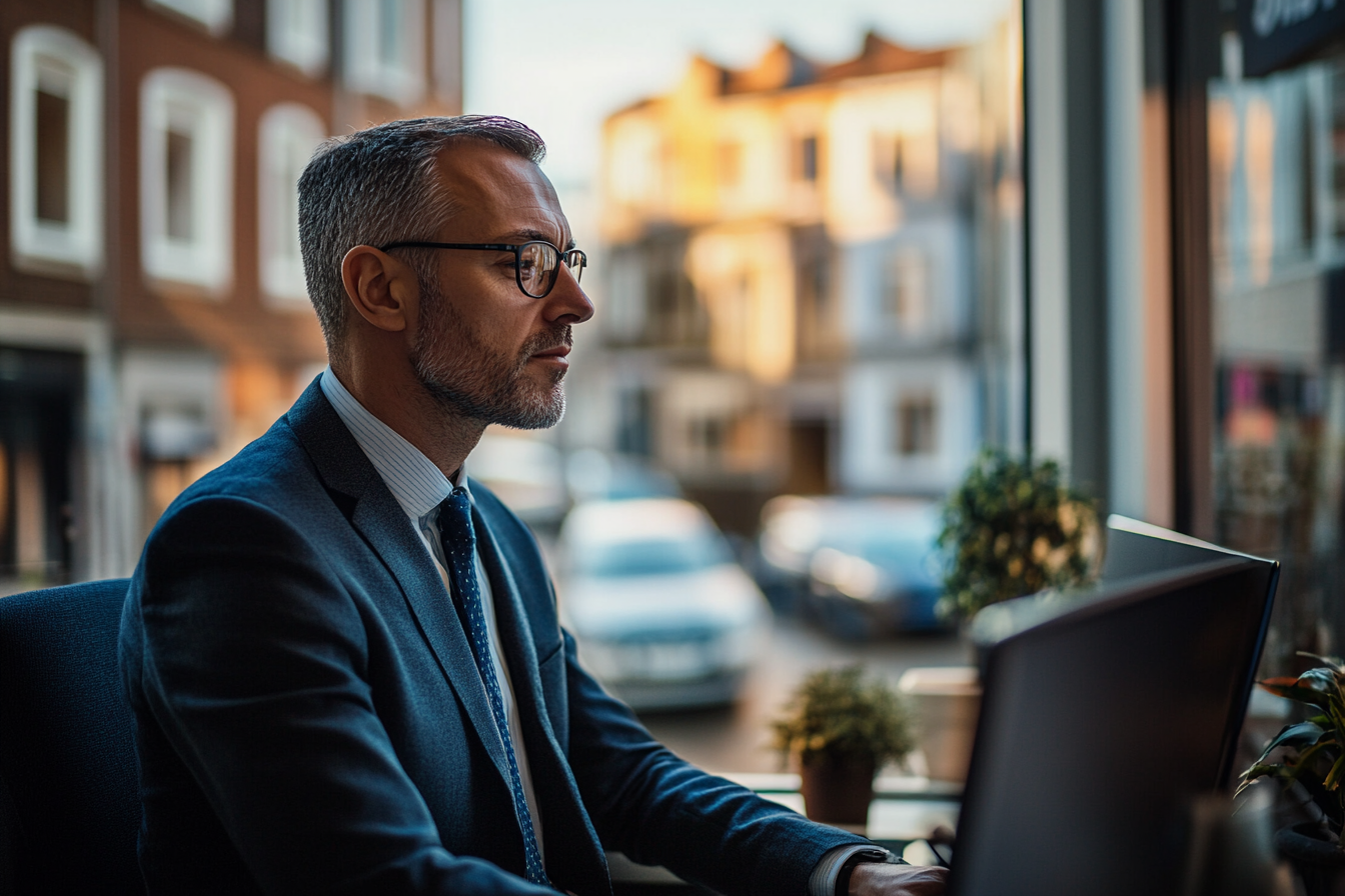 Un homme d'affaires travaillant dans son bureau | Source : Midjourney