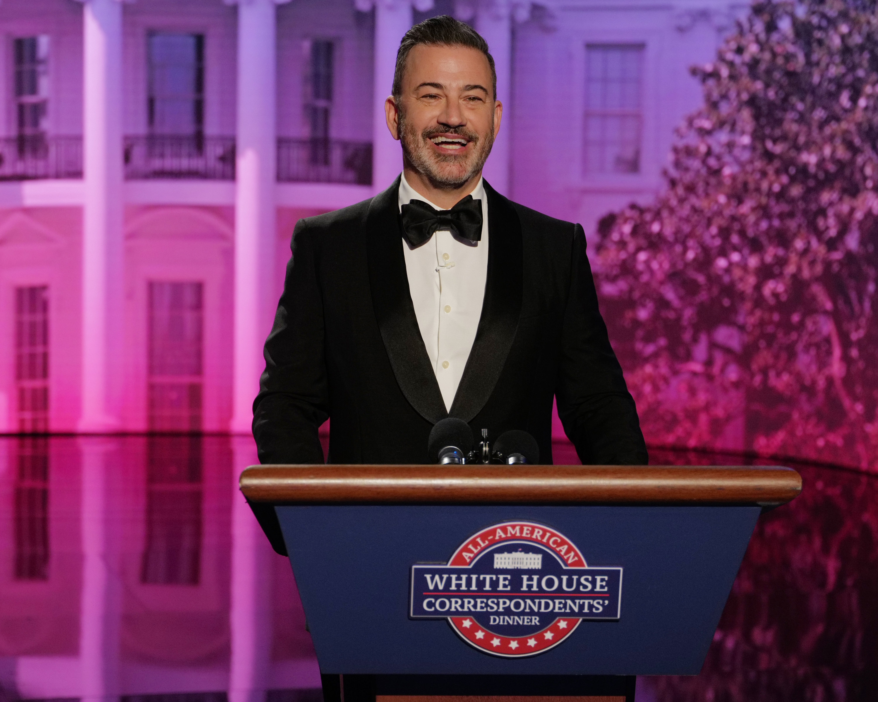 Jimmy Kimmel dans « Jimmy Kimmel Live ! » le 23 avril 2026 | Source : Getty Images