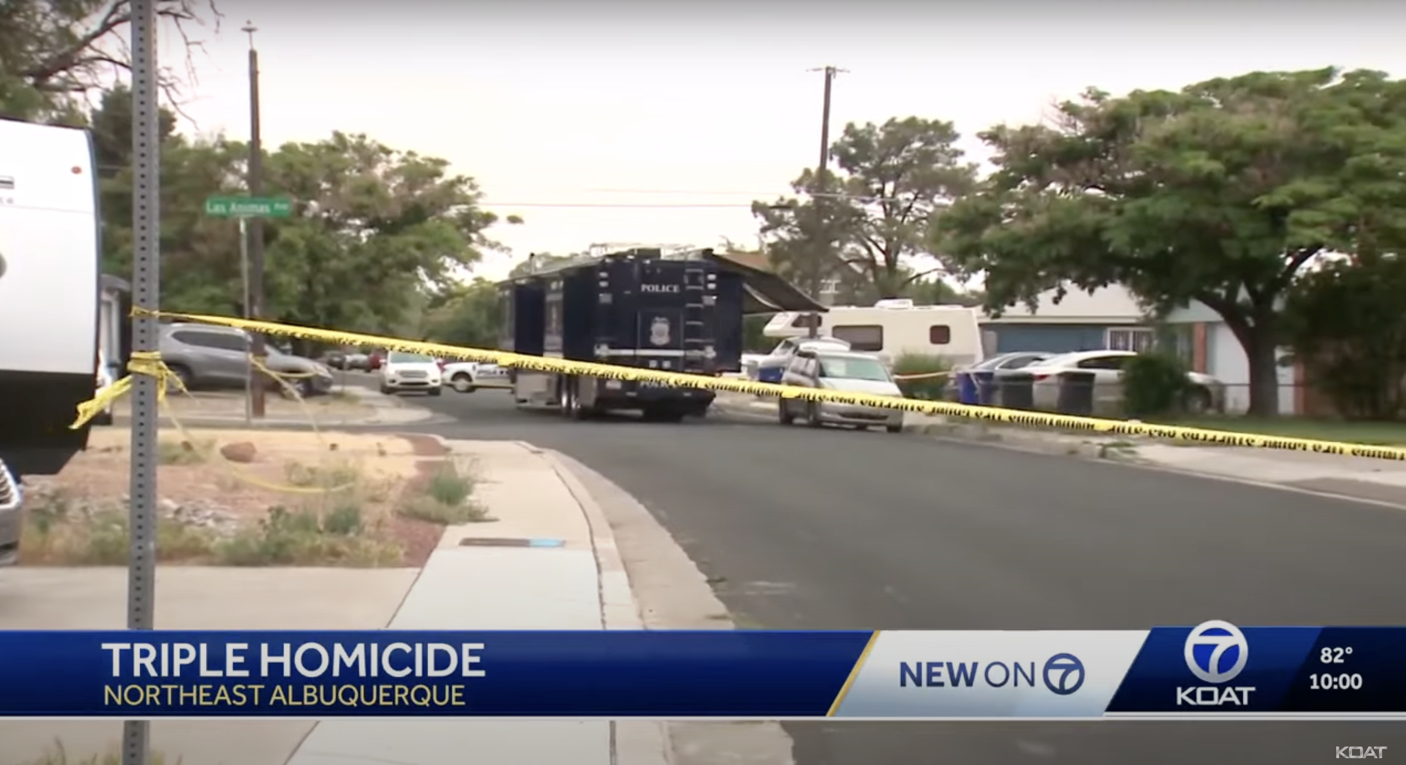 Un plan éloigné du quartier où s'est produit l'incident tragique, tel qu'on le voit dans une vidéo partagée le 25 mai 2025 | Source : YouTube/KOAT
