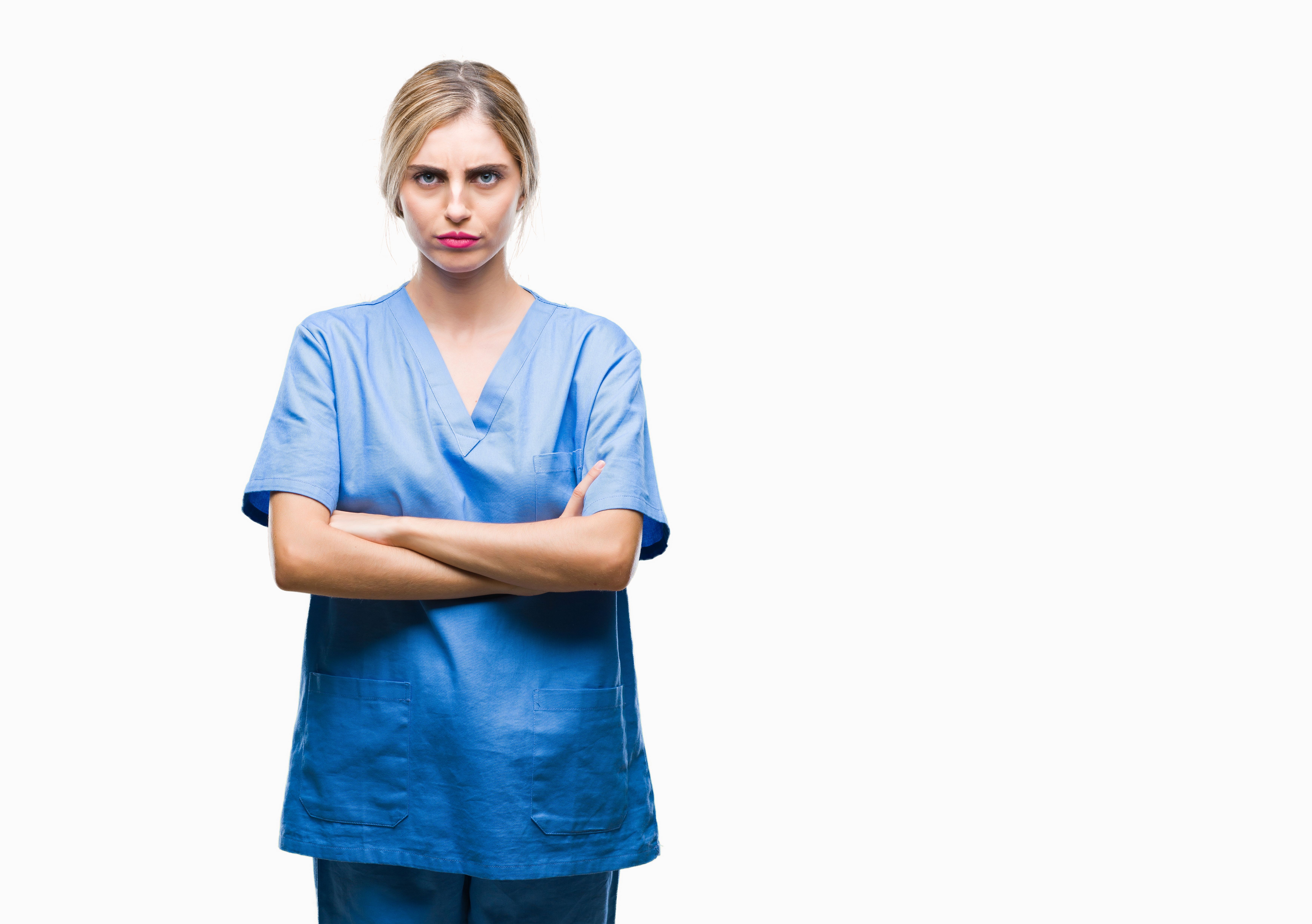 Une infirmière bouleversée. | Source : Getty Images