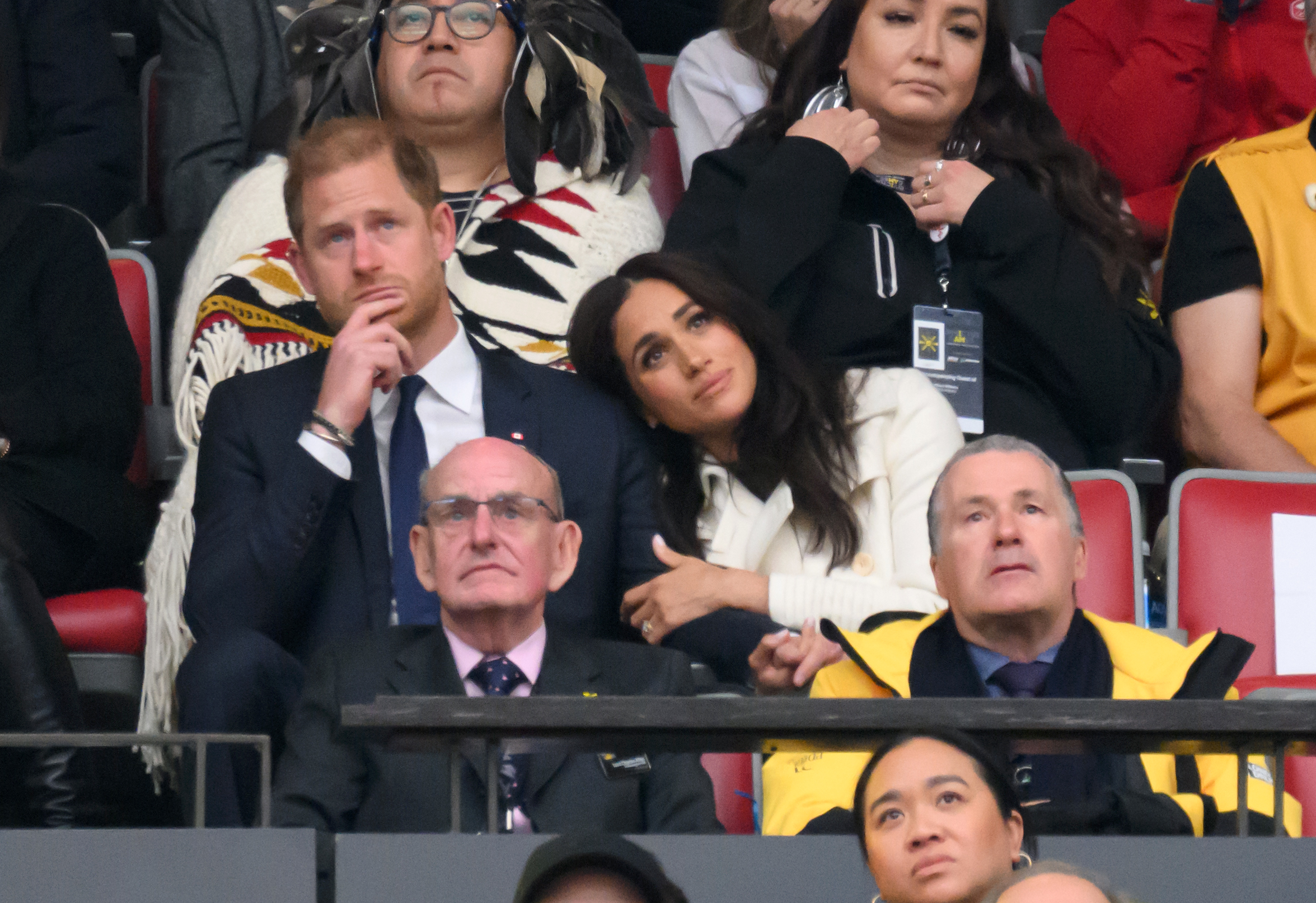 Le prince Harry, duc de Sussex et Meghan, duchesse de Sussex lors de la cérémonie d'ouverture des Invictus Games 2025 à BC Place, le 8 février 2025 | Source : Getty Images