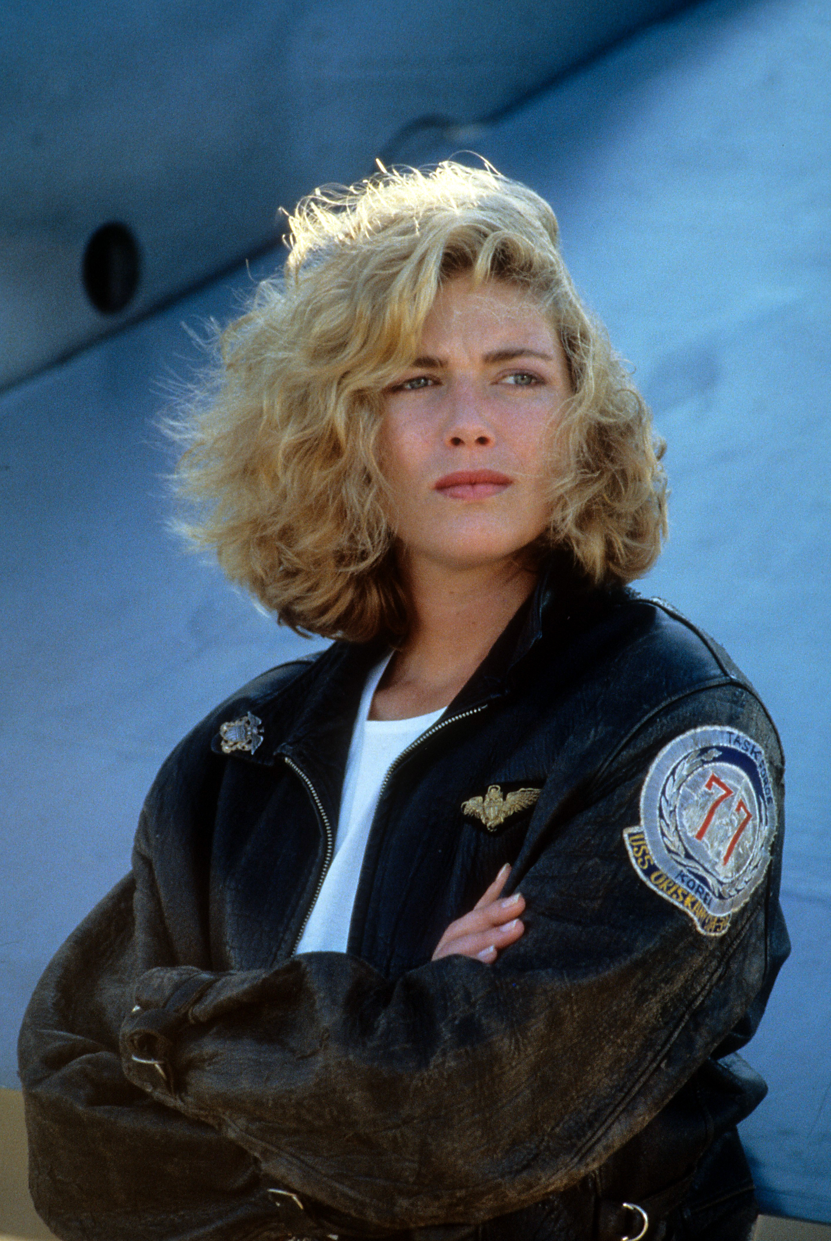 Kelly McGillis dans une scène de "Top Gun" en 1986 | Source : Getty Images