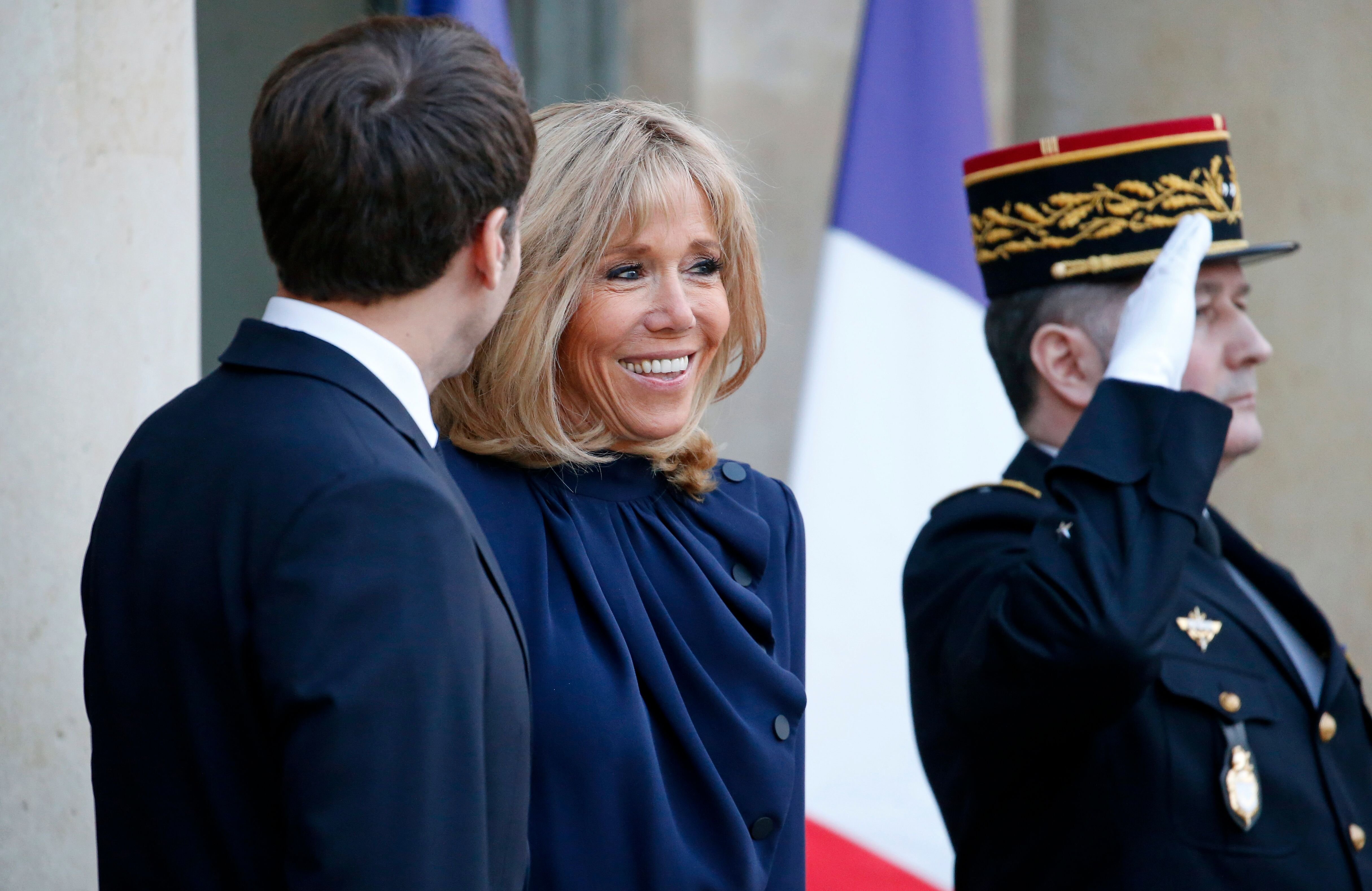 Brigitte et Emmanuel Macron. l Source: Getty Images