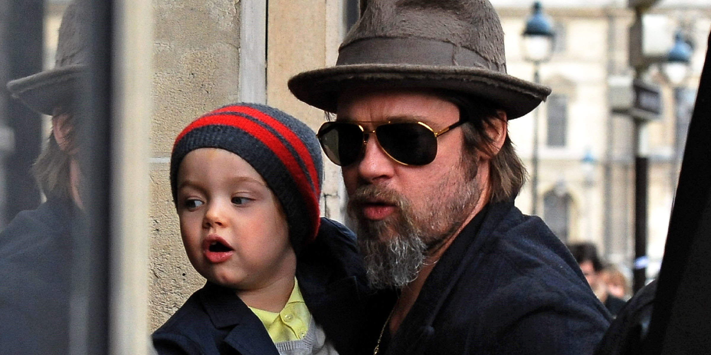 Shiloh Jolie-Pitt et Brad Pitt, 2010 | Source : Getty Images