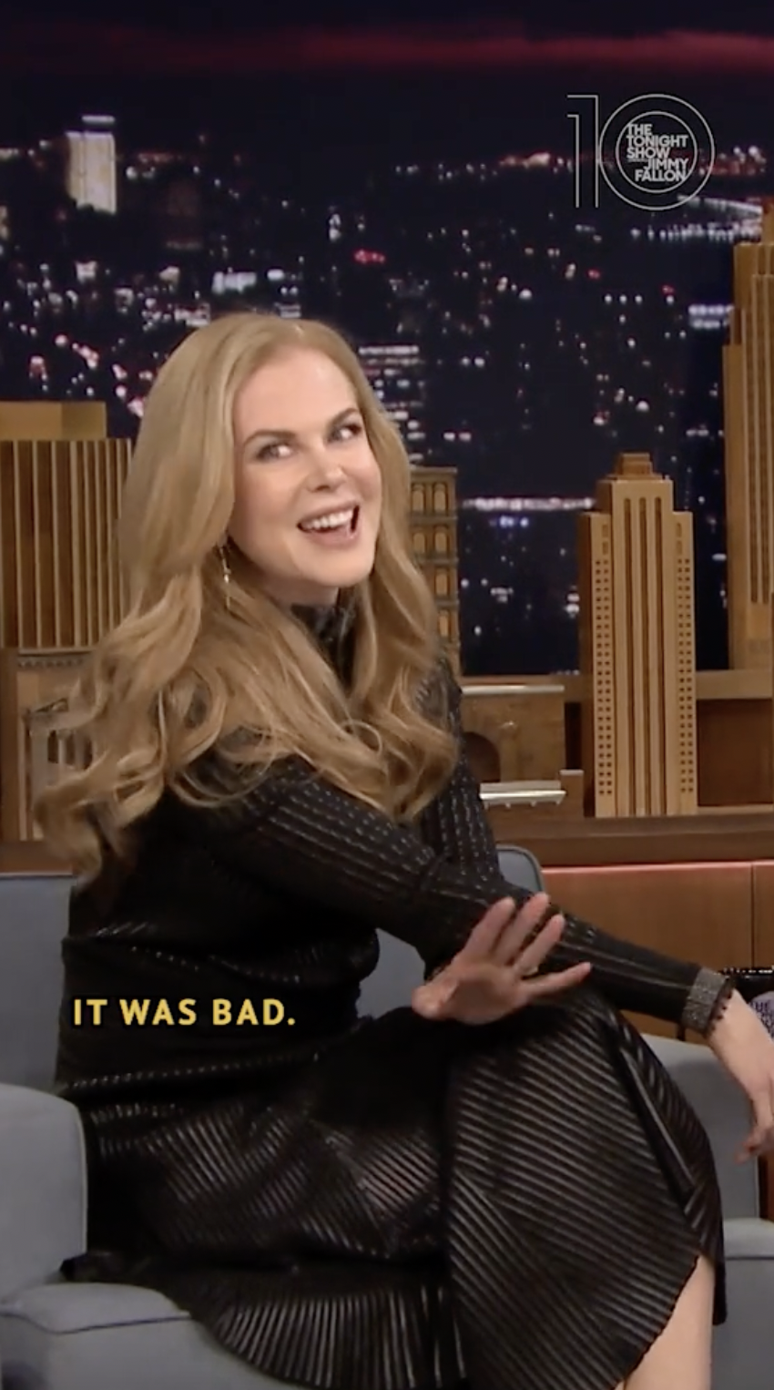 Nicole Kidman parle de son rendez-vous inoubliable avec un animateur de télévision, dans une vidéo TikTok, datée d'avril 2022 | Source : Tiktok/@fallontonight